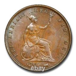 1854 Great Britain 1/2 Penny Victoria MS-63 PCGS (Brown)