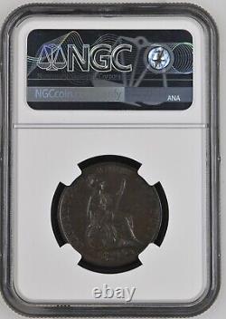 1854 Great Britain 1/2p Half Penny NGC AU53BN PQ WITH CLAIMS TO UNC
