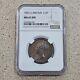 1855 Great Britain 1/2 Penny Coin Ngc Slabbed & Graded Ms63 Bn Copper Half Penny