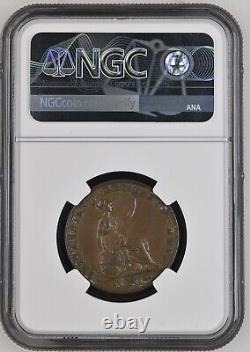 1857 Great Britain 1/2p Half Penny NGC AU55BN PQ WITH CLAIMS TO UNC
