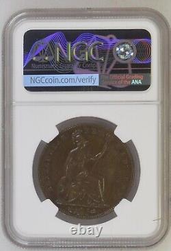 1857 Great Britain Penny Large Date NGC MS 63 BN STUNNING PQ BEAUTY