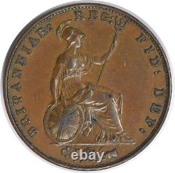 1858/6 Great Britain 1/2 Penny KM726 EF Uncertified #956