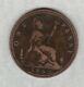 1860 Beaded Border Victoria Bun Head Penny Near Very Fine Or Better Condition