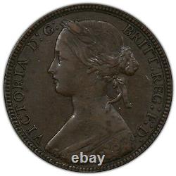 1860 Great Britain Penny 1D PCGS XF45 Toothed Border LCW SHIELD S-3954