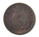 1860 Great Britain Penny Bronze Coin Km# 749.2 Toothed/beaded Border Freeman 9