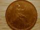1869 Victorian Penny From Great Britain, Gef Condition! , Very Rare! F-59