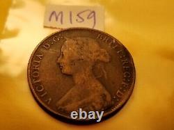 1870 Great Britain Half Penny Coin IDm159