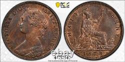 1873 1/2d Great Britain Half Penny S-3956 Pcgs Ms64bn #42757547 Huge Eye Appeal