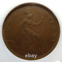 1873 Great Britain 1 Penny Slabbed AU 58