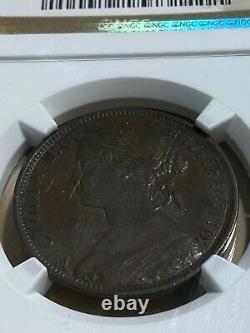 1873 Great Britain Penny Graded AU50BN by NGC