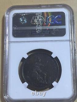 1873 Great Britain Penny Graded AU50BN by NGC