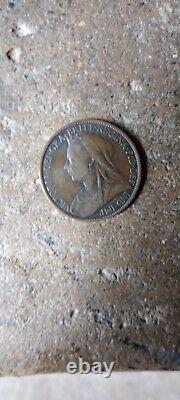 1875 Great Britain 1 Penny Coin Z1910