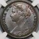 1878 Ms 63 Victoria Penny Great Britain Mint State Britannia Coin (22102403c)