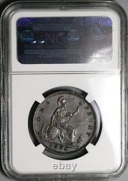 1878 MS 63 Victoria Penny Great Britain Mint State Britannia Coin (22102403C)