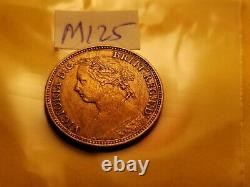 1879 Great Britain Farthing Coin IDm125