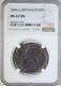1884 Great Britain Victoria One Penny Coin Ngc Graded Ms63 Toned Uncirculated