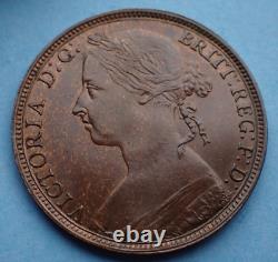 1884, One Penny, Victoria, Very Nice, as shown