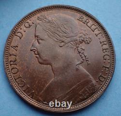 1884, One Penny, Victoria, Very Nice, as shown