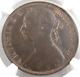 1885 Great Britain Penny Certified Ngc Au-58 Brown