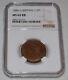 1886 Great Britain Half Penny Graded By Ngc As Ms 63 Rb