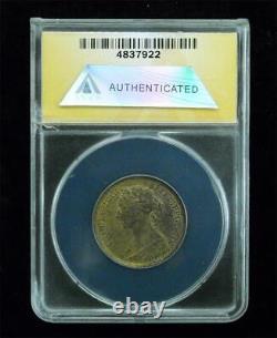 1887 Great Britain 1/2 Penny ANACS MS63RB