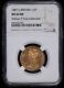 1887 Great Britain Half Penny Ngc Ms 64 Rb 1/2p