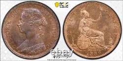 1889 Great Britain 1/2 Half Penny PCGS MS65RB Lot#G8001 Gem BU! S-3956