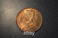 1890 Great Britain Penny Red/Brown Appears Uncirculated! Free Shipping Fresh