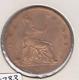 1892 Great Britain One Penny Coin Gem Bu
