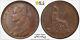 1892 Great Britain Victoria One Penny 1d Pcgs Ms 62 Brown (bn) S-3954