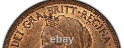 1897 Great Britain 1/2 Penny High Sea PCGS MS-64 RB Die Break