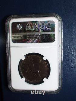1897 Great Britain One Penny NGC AU58 BN RARE HIGH SEA LEVEL 1P Coin BUY IT NOW