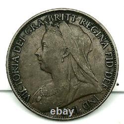 1898 Great Britain- Victoria One Penny Bronze Coin- Km# 790 #2