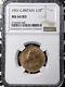 1901 Great Britain 1/2 Penny Ngc Ms64rd Lot#g6897 Choice Unc