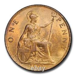 1901 Great Britain Penny Victoria MS-64 PCGS (Red/Brown)