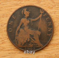 1903 open 3, Penny, Edward VII (1901-1910) Rare