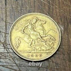1906 Great Britain Austrailia Soverign Coin