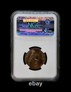 1910 Great Britain Half Penny NGC MS64 (Ch. UNC) Only 5 Higher