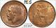 1912 Great Britain Penny Pcgs Ms64 Rb Lovely Detail And Scarce This Grade