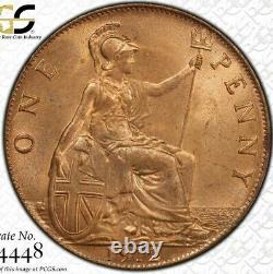 1912 Great Britain Penny PCGS MS64 RB Lovely detail and scarce this grade