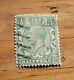 1913 Great Britain Green King George Half Penny Stamp