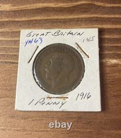 1916 Great Britain Penny Rare Y#63