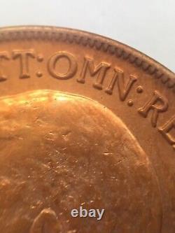 1918-KN Great Britain One Penny, Scarce Date, British King's Norton Mint KM# 810