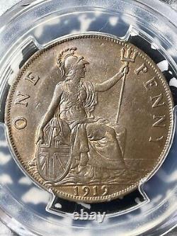 1919 Great Britain 1 Penny PCGS MS64BN Lot#G3000 Choice UNC! S-4051