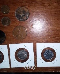 1919+ Great Britain One Penny UK World Coins King George Canada 5 cents 1 cent