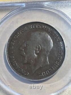 1919-KN Great Britain 1 Large Penny Graded VF30 by ANACS Low Mintage b