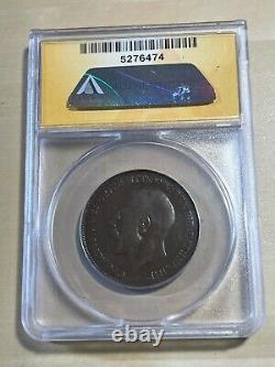 1919-KN Great Britain 1 Large Penny Graded VF30 by ANACS Low Mintage b