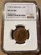 1920 Great Britain 1/2 Penny Ngc Ms 63 Bn Bronze Top Pop! Finest Known