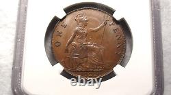 1922 Great Britain Half Penny NGC MS62 BN 1P Coin PRICED TO SELL NOW
