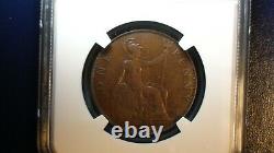 1926 Great Britain One Penny NGC VF30 BN RARE MODIFIED BUST 1P Coin BUY IT NOW